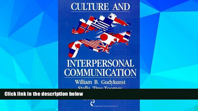 READ FREE FULL  Culture and Interpersonal Communication (SAGE Series in Interpersonal