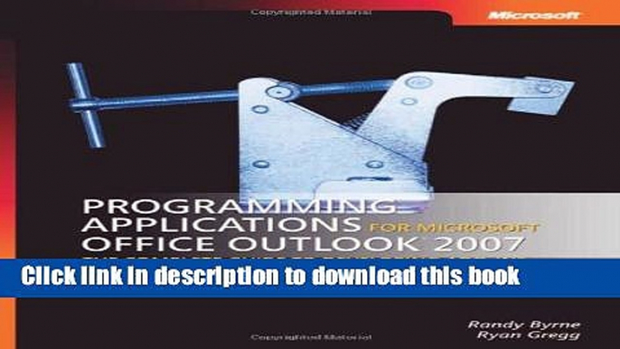 Ebook Programming Applications for Microsoft Office Outlook 2007 (3rd Edition) Free Online