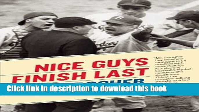 [Read PDF] Nice Guys Finish Last Download Free