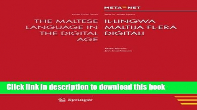 Ebook The Maltese Language in the Digital Age Free Download