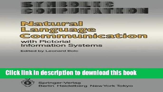 Ebook Natural Language Communication with Pictorial Information Systems Full Online