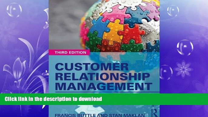 EBOOK ONLINE Customer Relationship Management: Concepts and Technologies READ PDF FILE ONLINE