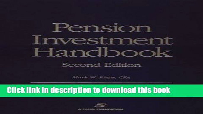 [Download] Pension Investment Handbook Free Books