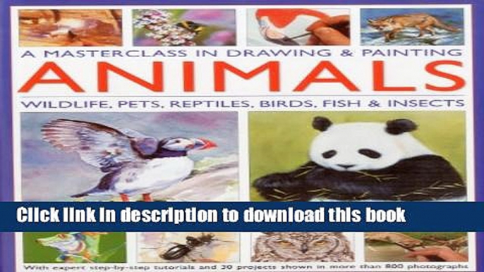 Books A Masterclass in Drawing and Painting Animals: Wildlife, pets, reptiles, birds, fish and