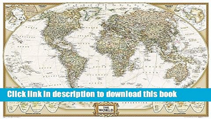 Books World Executive Poster Sized Wall Map (Tubed World Map) (National Geographic Reference Map)