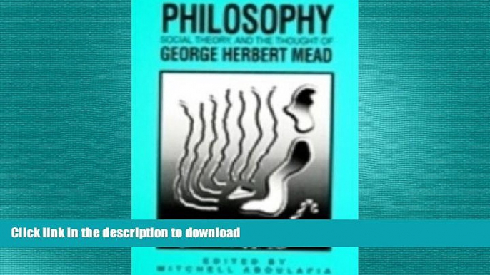 Free [PDF] Downlaod  Philosophy, Social Theory, and the Thought of George Herbert Mead (S U N Y