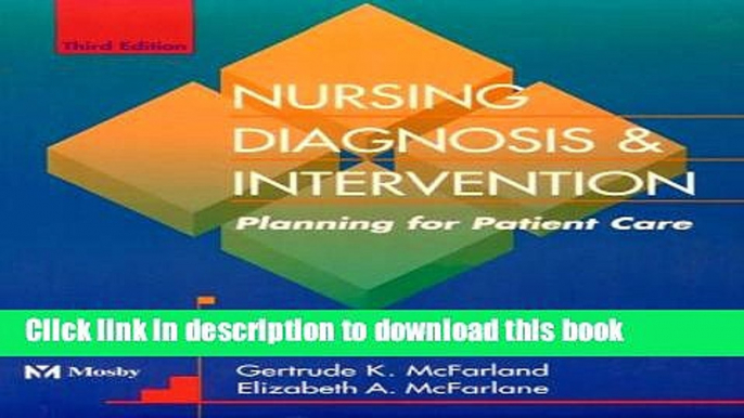 Ebook Nursing Diagnosis   Intervention: Planning for Patient Care Free Online