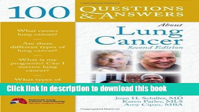 Ebook 100 Questions     Answers About Lung Cancer Free Online