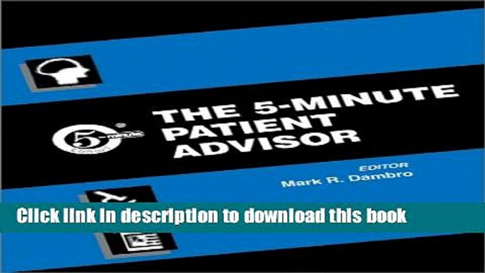 Ebook The 5-Minute Patient Advisor (5-Minute Consult Series) Full Online