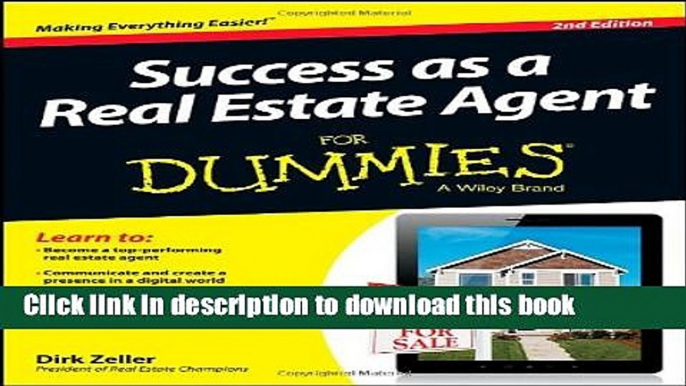 Ebook Success as a Real Estate Agent For Dummies Full Online