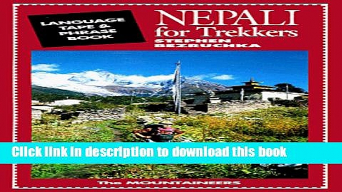 Books Nepali for Trekkers: 90 Minutes of Phrases and Vocabulary Free Download