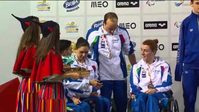 Mixed 4x50m Medley Relay 20pts|Medals Ceremony|2016 IPC Swimming European Open Championships Funchal