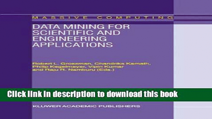 Books Data Mining for Scientific and Engineering Applications Free Online