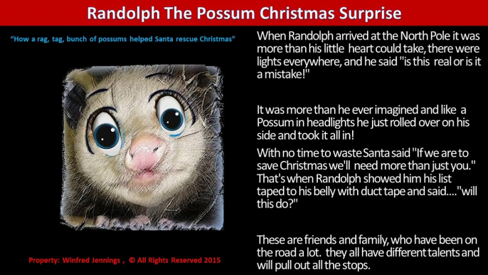 Randolph The Possum Christmas Surprise - 8  Arrived At The North Pole   All The Stops