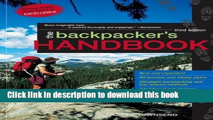 Ebook THE BACKPACKER S HANDBOOK Full Online