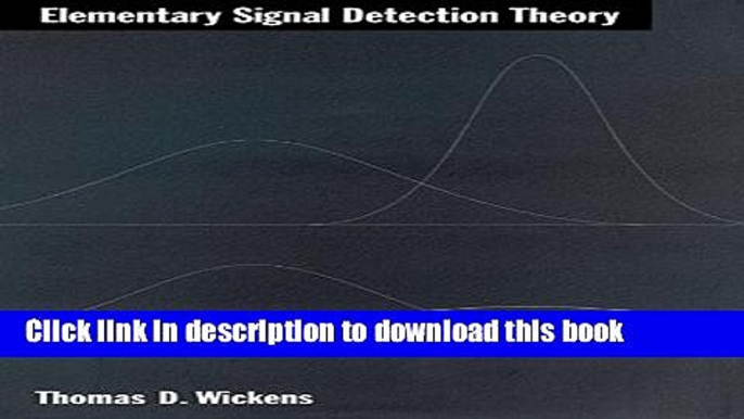 Ebook Elementary Signal Detection Theory Free Online