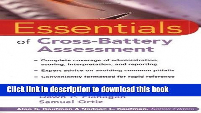 Books Essentials of Cross-Battery Assessment Free Download