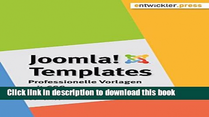 Books Joomla!-Templates. Professionelle Vorlagen mit CSS (German Edition) Free Download