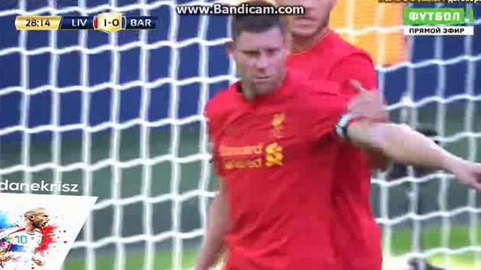 Arda Turan Incredible Miss - Liverpool vs FC Barcelona - International Champions Cup - 06/08/2016