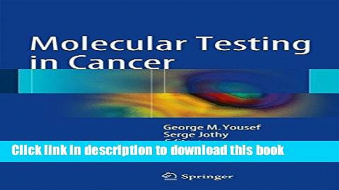 Ebook Molecular Testing in Cancer Full Online