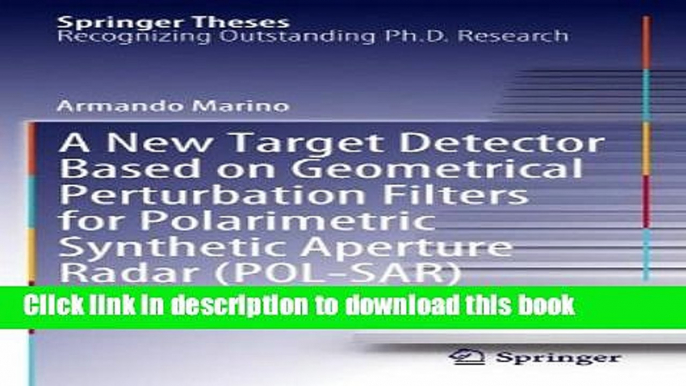 Ebook A New Target Detector Based on Geometrical Perturbation Filters for Polarimetric Synthetic