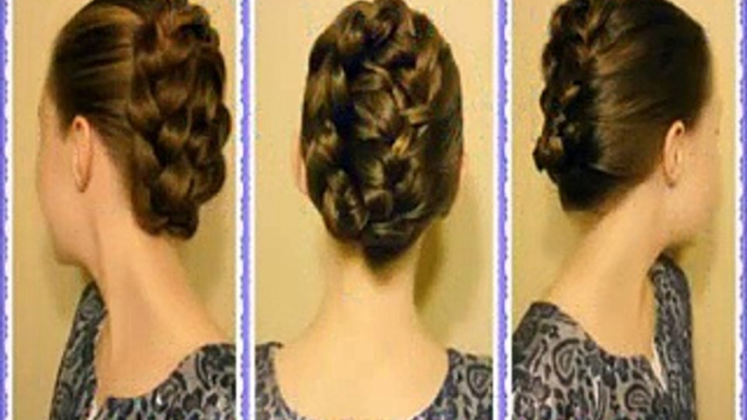 French Braid Tuck, Holiday Updo Tutorial grace hairs-1