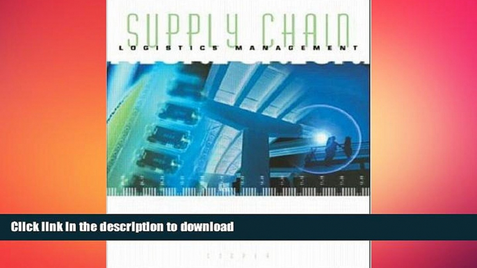 READ PDF Supply Chain Logistics Management (Irwin/Mcgraw-Hill Series. Operations and Decision