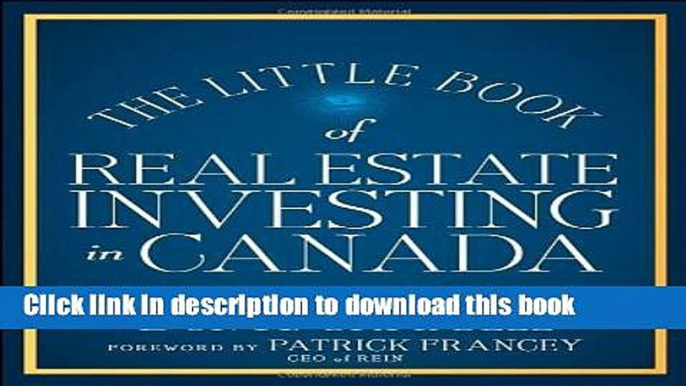 [Popular] The Little Book of Real Estate Investing in Canada Paperback Online