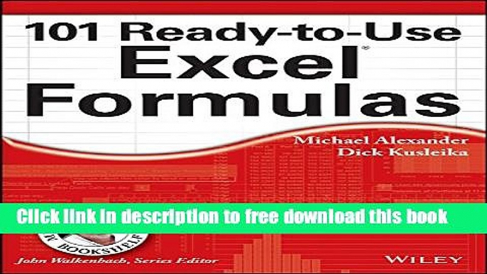 [Download] 101 Ready-to-Use Excel Formulas (Mr. Spreadsheet s Bookshelf) Kindle Collection