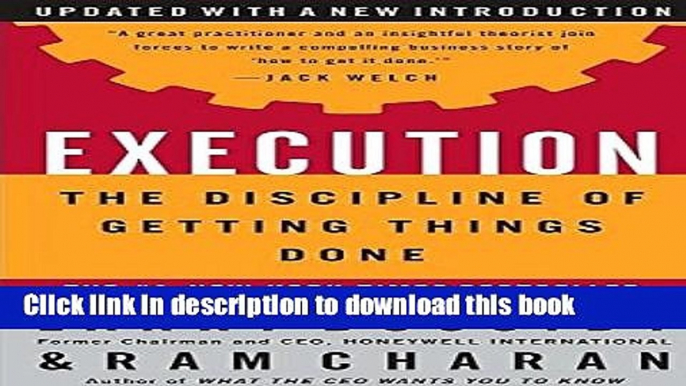 [Popular] Execution: The Discipline of Getting Things Done Paperback Collection