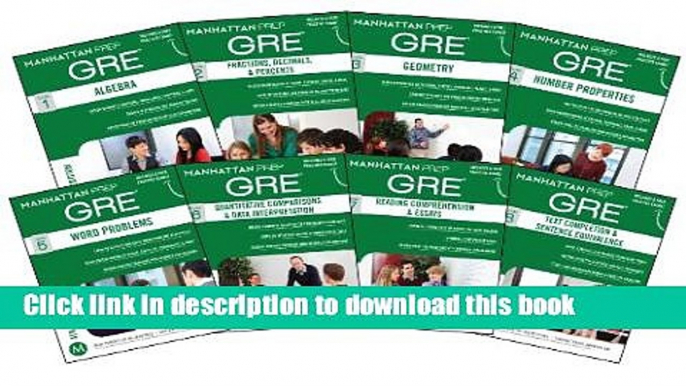 [Popular] Books Manhattan Prep GRE Set of 8 Strategy Guides (Manhattan Prep GRE Strategy Guides)