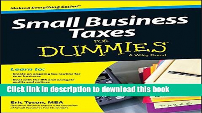 [PDF Kindle] Small Business Taxes For Dummies Free Books