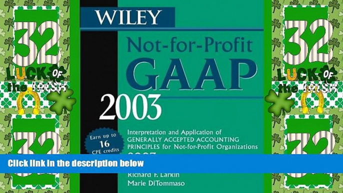 READ FREE FULL  Wiley Not-for-Profit GAAP 2003: Interpretation and Application of Generally