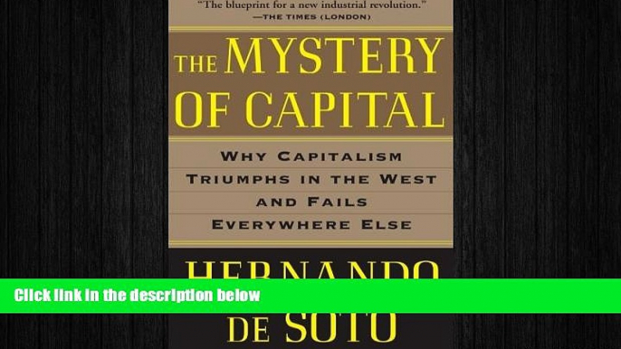 READ book  The Mystery of Capital: Why Capitalism Triumphs in the West and Fails Everywhere Else