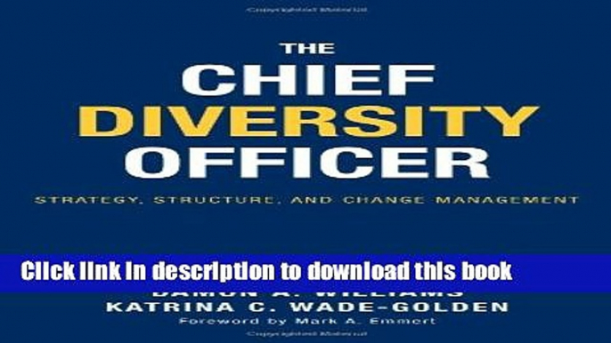 [Fresh] The Chief Diversity Officer: Strategy Structure, and Change Management Online Books