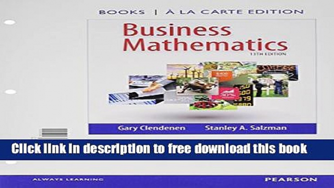 [Full] Business Mathematics Books a la Carte Edition Plus NEW MyMathLab with Pearson eText --