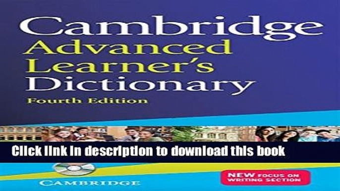 [Popular Books] Cambridge Advanced Learner s Dictionary with CD-ROM Free Online