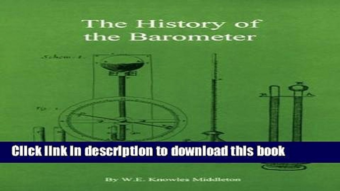 [PDF] The History of the Barometer E-Book Free