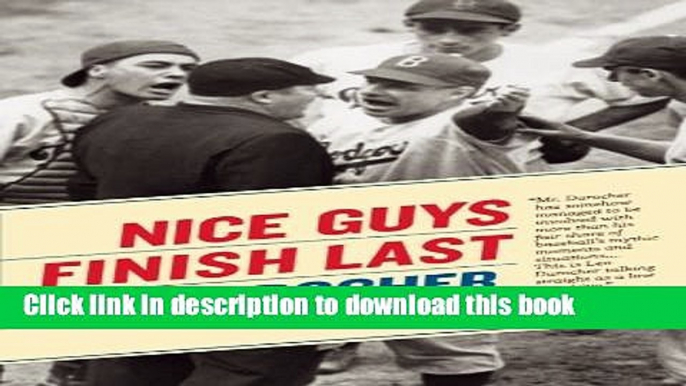 Download Nice Guys Finish Last Book Free