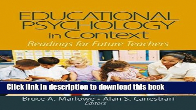 Ebooks Educational Psychology in Context: Readings for Future Teachers Free Book