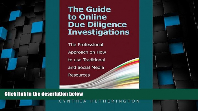 READ FREE FULL  The Guide to Online Due Diligence Investigations: The Professional Approach on How