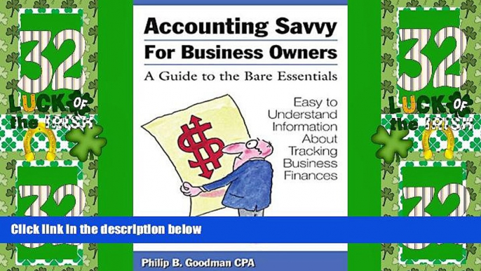 Big Deals  Accounting Savvy for Business Owners: A Guide to the Bare Essentials  Best Seller Books