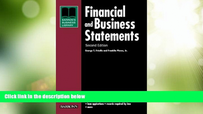 Big Deals  Financial and Business Statements (Barron s Business Library)  Best Seller Books Most