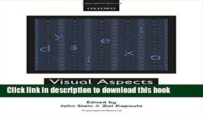 [PDF] Visual Aspects of Dyslexia Full Online