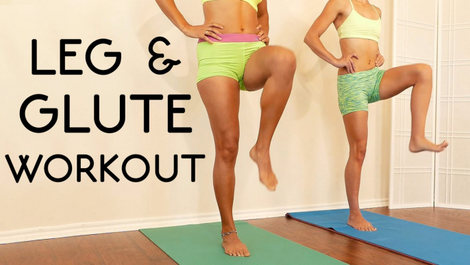 20 Minute Butt & Leg Workout for Beginners: Tone Legs, Thin Thighs, At Home Routine