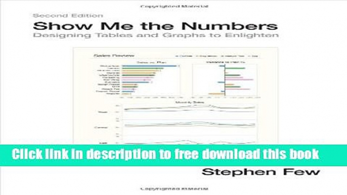 [Download] Show Me the Numbers: Designing Tables and Graphs to Enlighten Hardcover {Free|