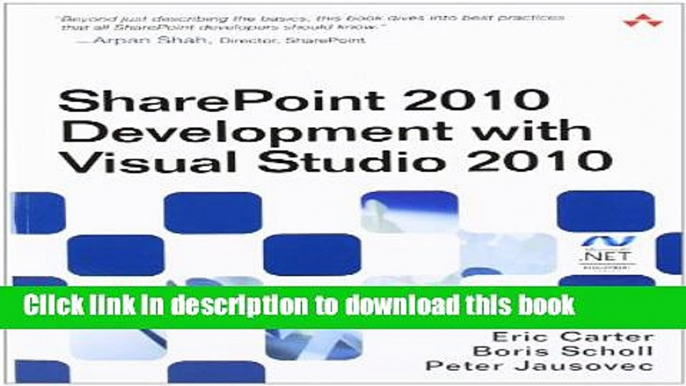 [Download] SharePoint 2010 Development with Visual Studio 2010 Paperback Online