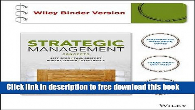 [Download] Strategic Management, Binder Ready Version: Concepts Paperback Online