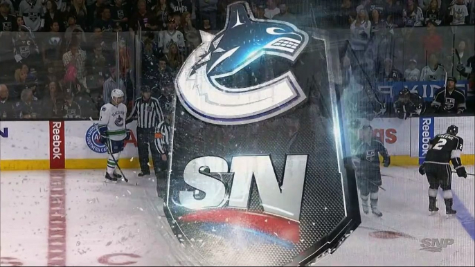 Tyler Toffoli Dangerously Cross-Checks Alex Burrows 03/21/15 [HD]