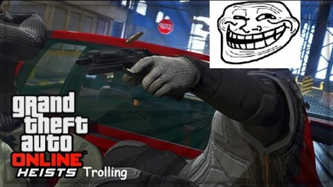 GTA V Online Funny Moments Heist part 4 trolling my friends (read description!)